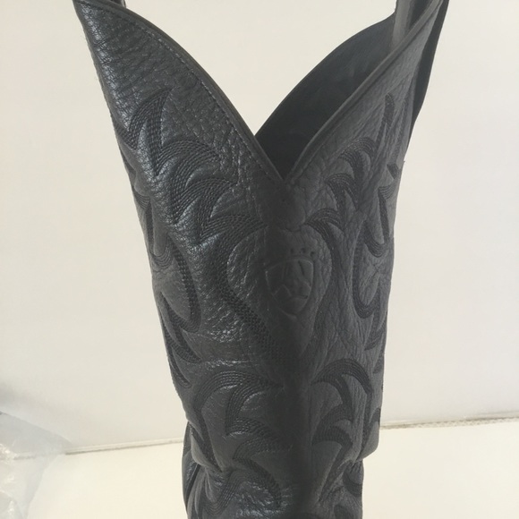 Ariat Black Heritage R Toe Western Boot Sz 12EE B#16/10 - Picture 3 of 8